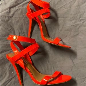 Steve Madden hot orange heels size 8